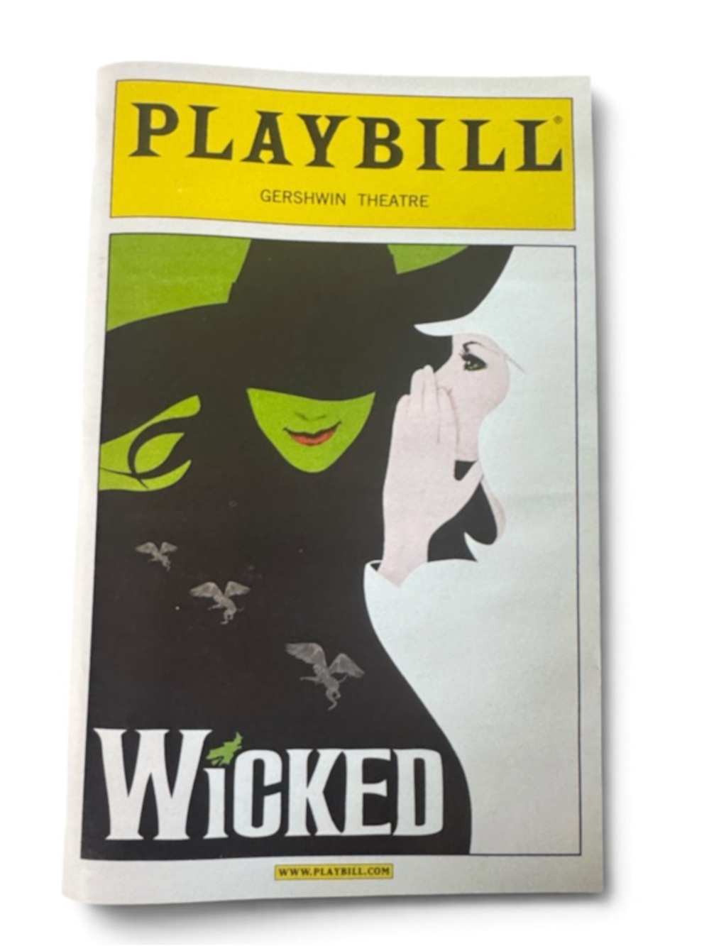 Wicked - Green & White Gershwin Theater Playbill 2005 Vol 121, Number 12